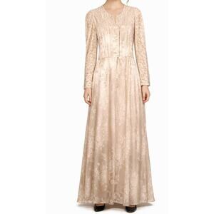 Vintage 80s Jessica McClintock Lace Midi Dress Pink Romance Prairie Cottage Sz 4